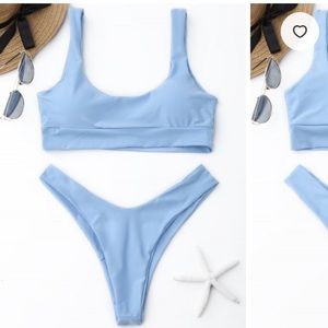 Never worn blue bikini